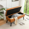 Stylish Leather Storage Bench