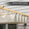 Sunshade Oasis: Retractable Pergola Canopy for Outdoor Relaxation