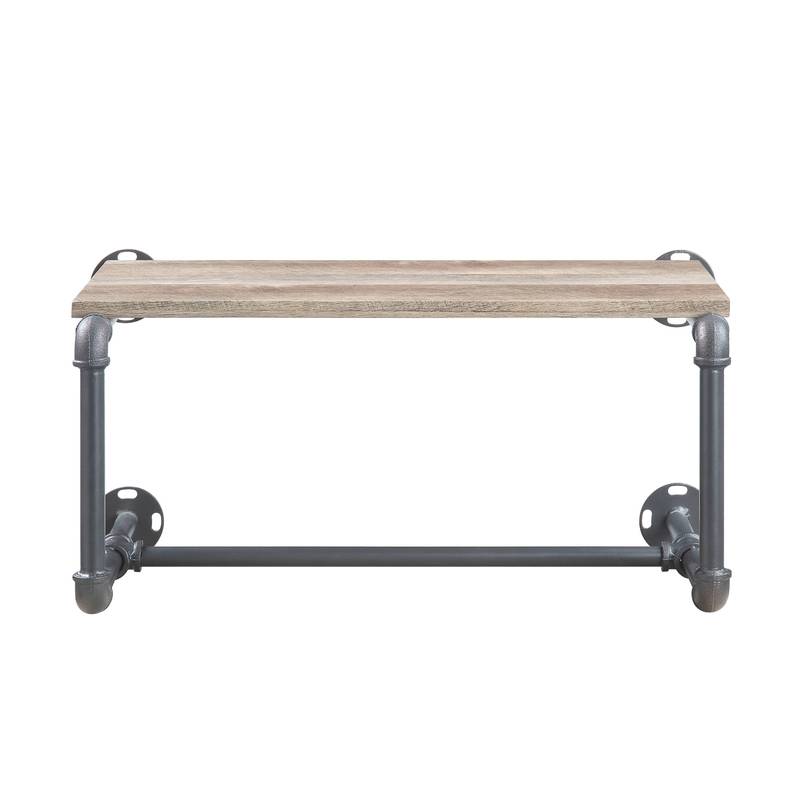 Brantley Oak & Gray Wall Rack