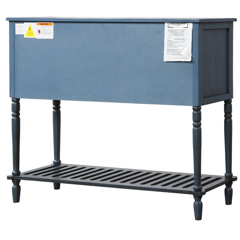 Charming Navy Farmhouse Console Table