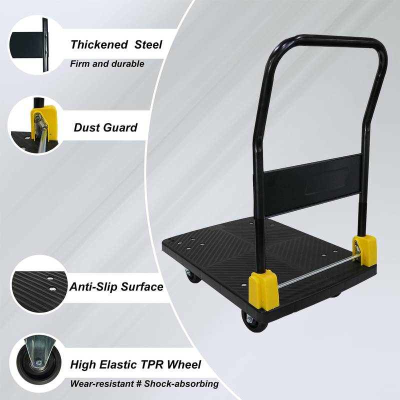 Ultimate Folding Hand Truck: Heavy-Duty Convenience!