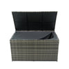Wicker Patio Storage Box - Stylish Outdoor Organizer for Cushions, Toys, and More!