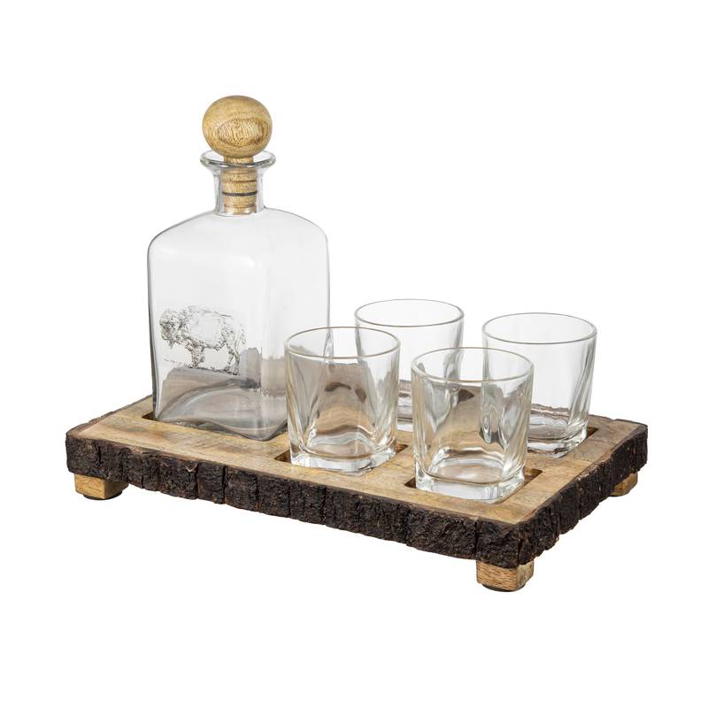 Alaine Mango Wood Bar Set