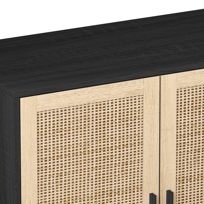 Chic Rattan Storage Cabinet