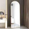 Chic Arched Gold Floor Mirror