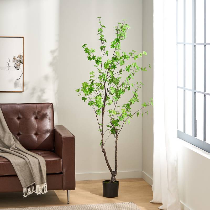 Stunning Faux Disc Leaf Tree