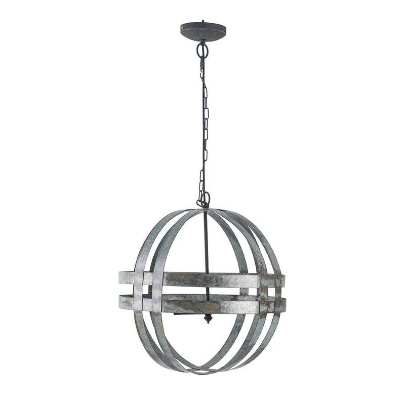Chic Galvanized Chandelier for Home Elegance