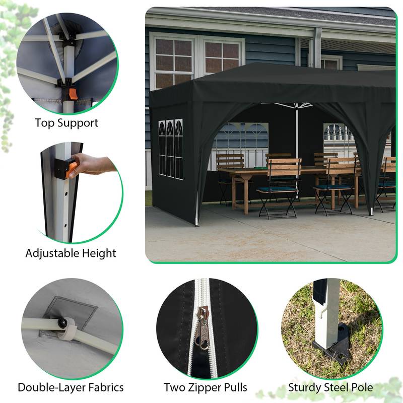 Ultimate Pop-Up Canopy Tent with Sidewalls - Perfect for Parties and Events!