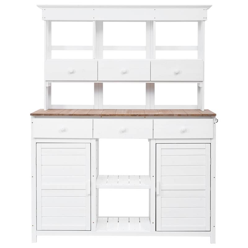TOPMAX Garden Potting Station - Stylish Storage & Workspace