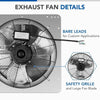 Powerful Silver Shutter Exhaust Fan