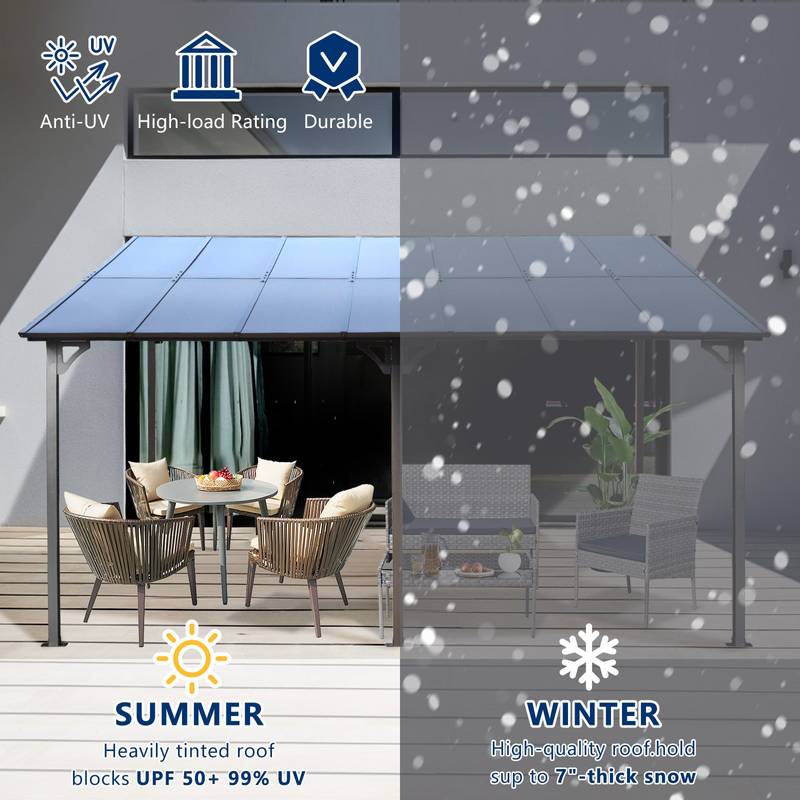 CozyMetal Patio Pergola Gazebo