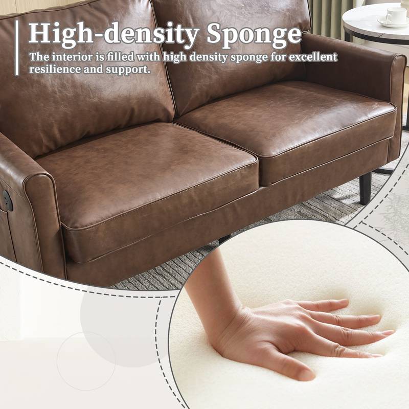 Cozy USB Loveseat Sofa