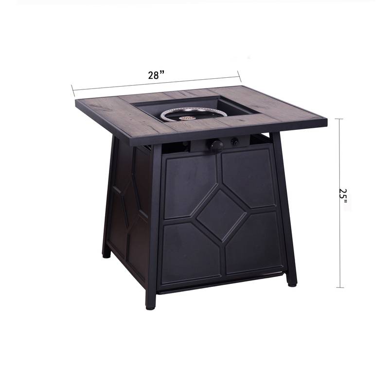 Cozy Outdoor Propane Fire Table with Weather Cover