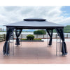 Cozy Outdoor Gazebo with Ventilated Roof & Mosquito Net