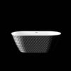 Diamond Delight Freestanding Bathtub in Black