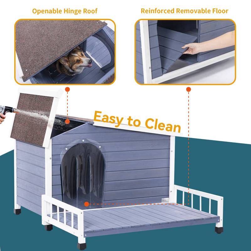 Cozy Canine Cottage with Terrace and Rainproof Roof