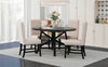 Retro Chic Dining Set with Expandable Table and Cozy Chairs