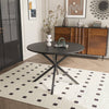 Chic Round Cross-Leg Dining Table