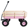 All-Terrain Garden Wagon with Wood Railing