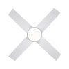 Sleek LED Ceiling Fan with White Blades