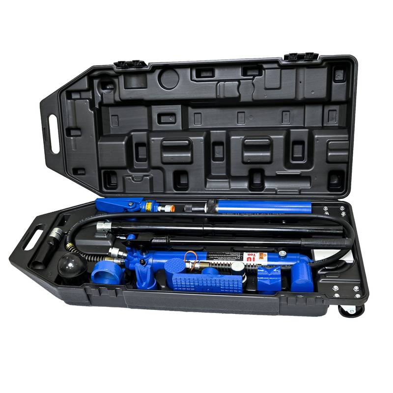 Portable Power: Hydraulic Gear in Bold Black & Blue