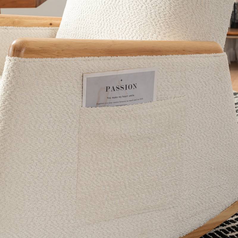 Cozy Rocking Chair with Footrest