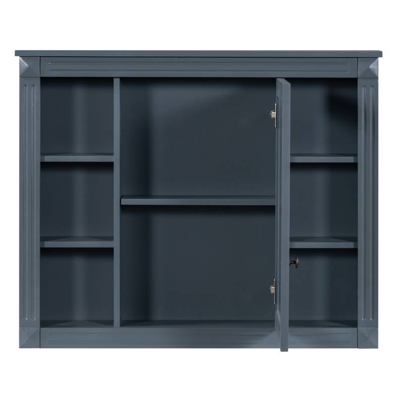 Chic Royal Blue Bathroom Vanity with Sink & Storage