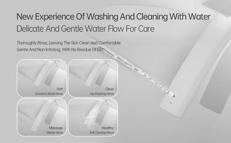 Luxury Smart Bidet Toilet with Remote & Aromatherapy