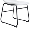 Chic White PU Leather Chair - Perfect for Modern Spaces!