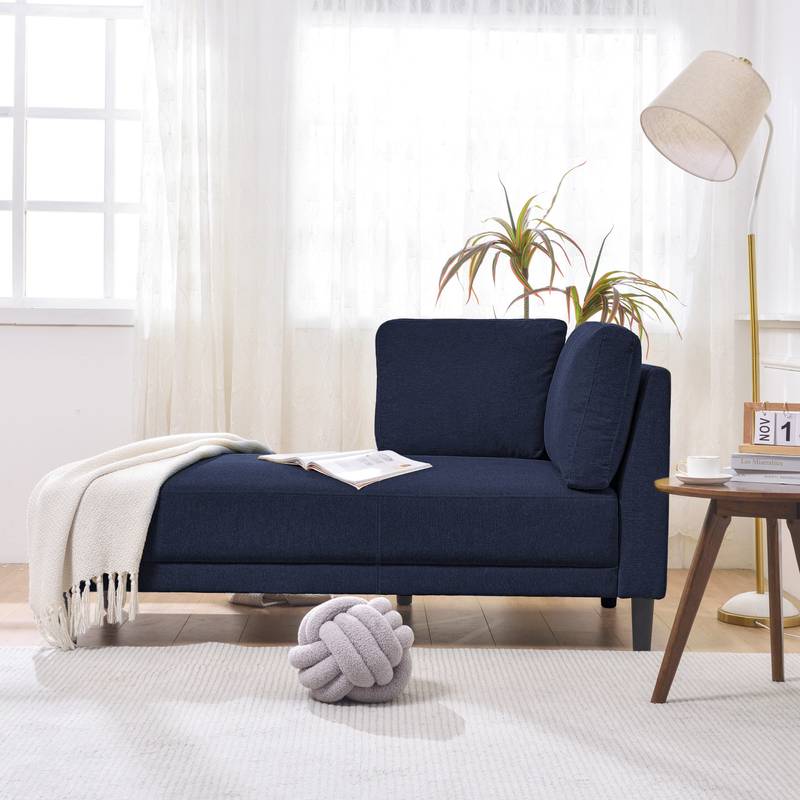 Chic Mid-Century Corner Lounge Chair - Cozy & Versatile!
