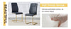 Chic Glass Dining Set with Sleek Black Chairs