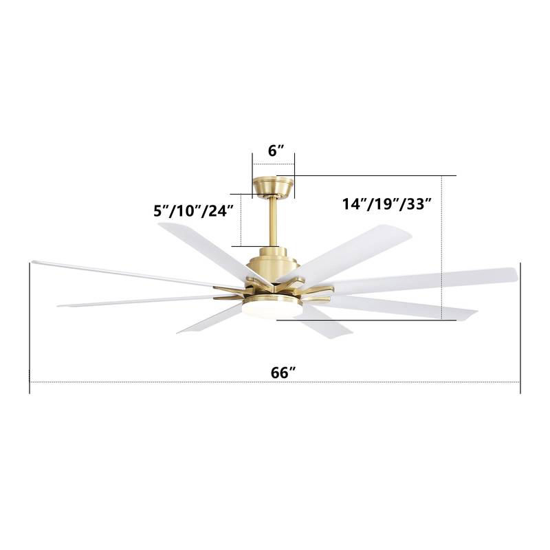 Stylish Ceiling Fan with LED Light and Remote Control