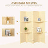 Bamboo Folding Privacy Screen & Storage Divider