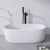 Modern Soaking Bathtub in White