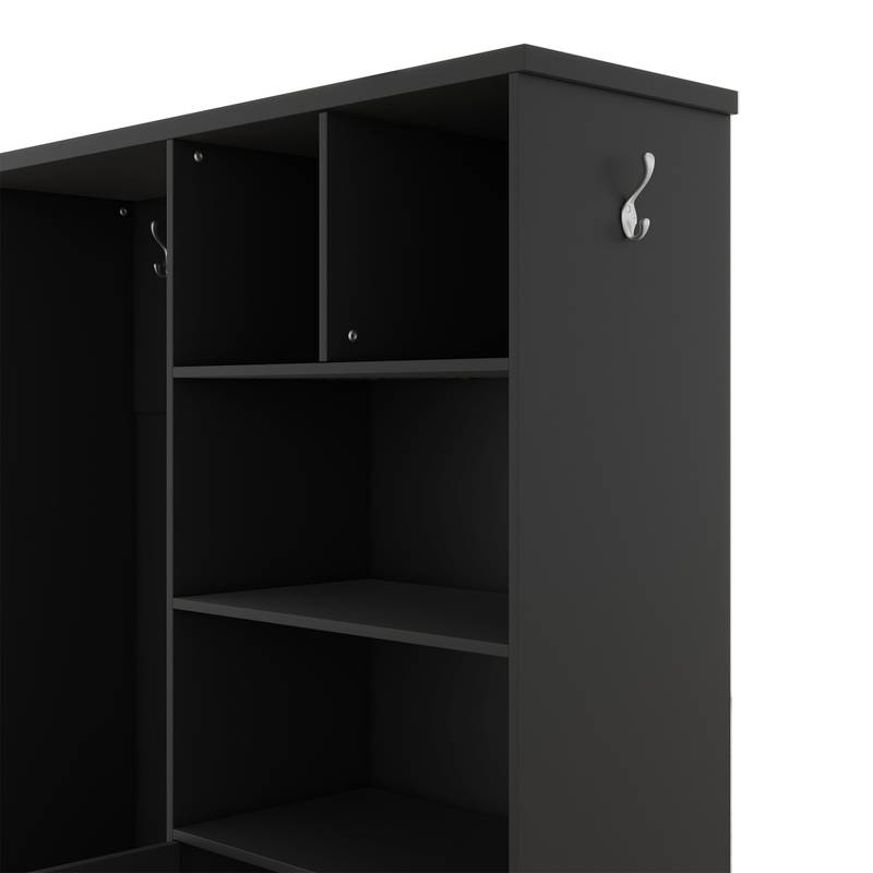 Chic Hallway Organizer with Bench and Storage