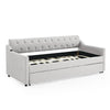 Cozy Beige Daybed with USB Trundle