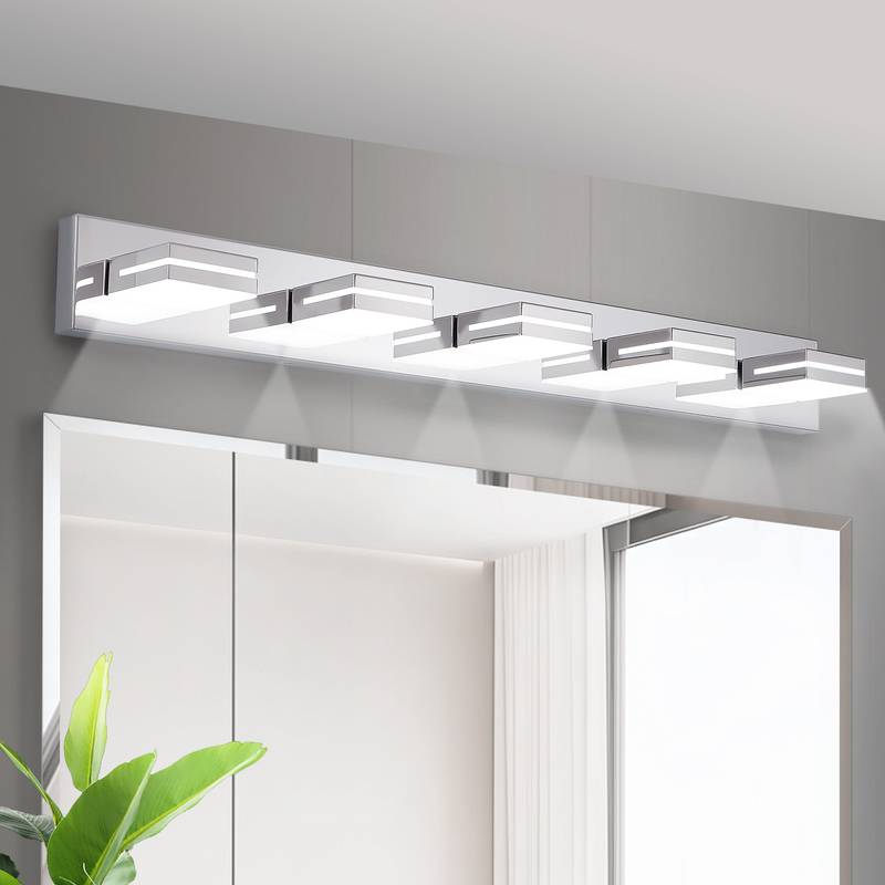 Sleek Chrome LED Vanity Light - Perfect for Your Bathroom!