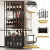 Chic Industrial Wine & Glass Stand