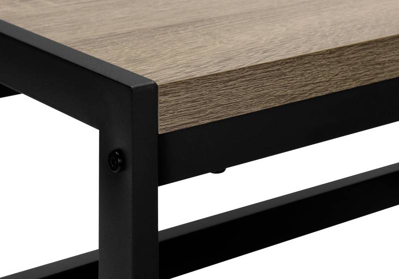 Chic Black Metal Step Stool with Dark Taupe Finish