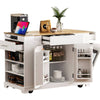 Chic Kitchen Island with Hidden Trash & Storage Solutions