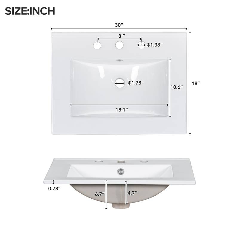 Elegant Modern Bathroom Vanity Set