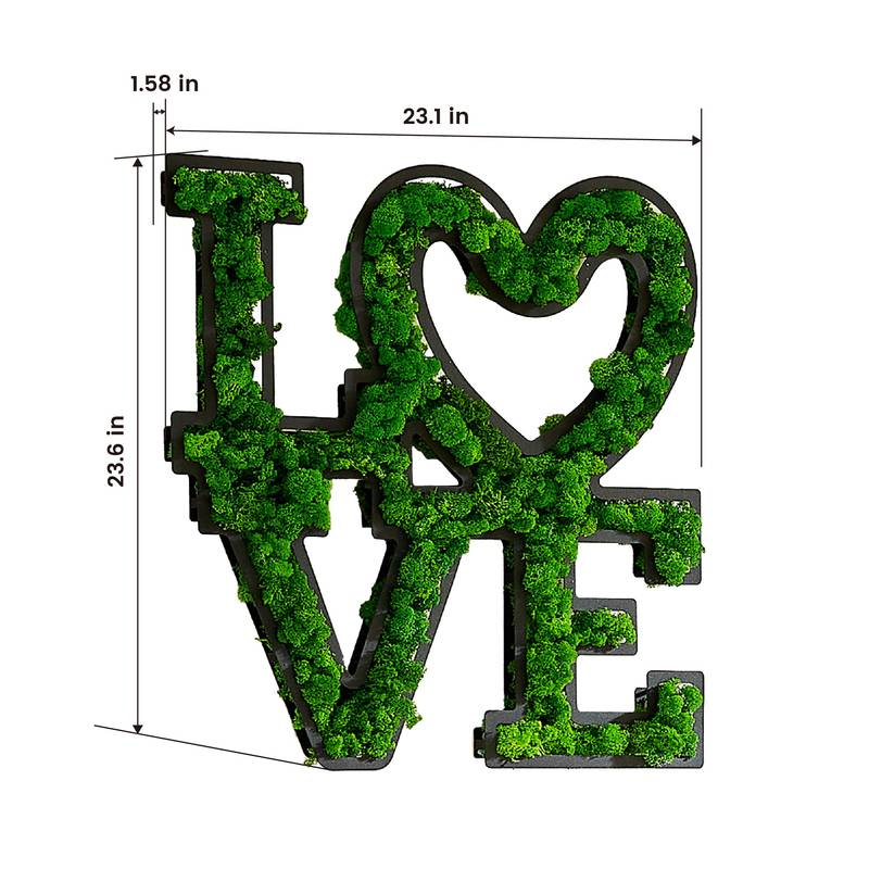 Mossy Love Wall Art
