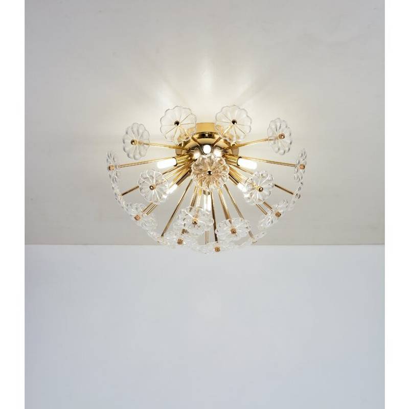 Sparkling Gold Burst Ceiling Light