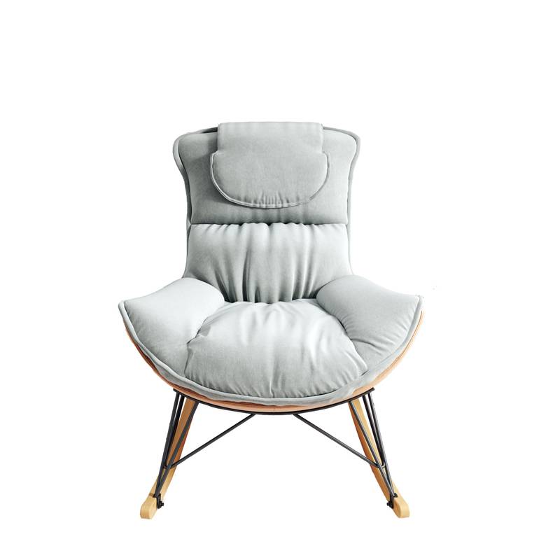 Cozy Rocking Chair - Light Green Luxe Comfort