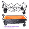Ultimate Folding Wagon - Garden & Beach Buddy in Black & Orange