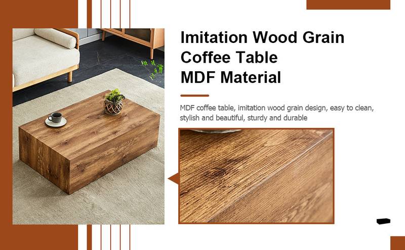 Stylish Wood-Look Coffee Table