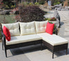 Cozy Wicker Conversation Set with Cushions