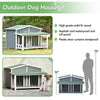 Cozy Cabin Dog House with Porch