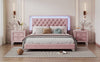 Pink Dream Bedroom Set with LED Bed and Nightstands