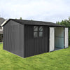 Chic Black Garden Shed with Window